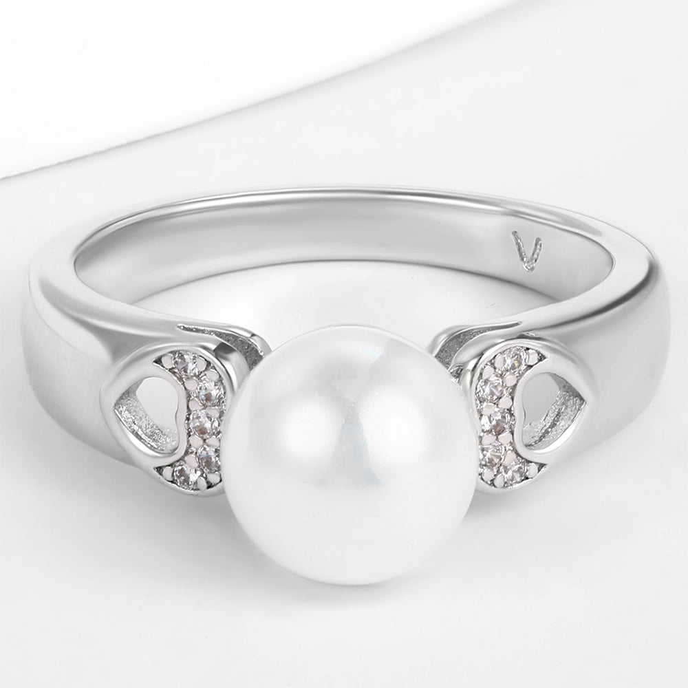 Pozlacená slitina Prsten s Bílým Emporia® Křišťálem přibližná hmotnost: 10 gramů