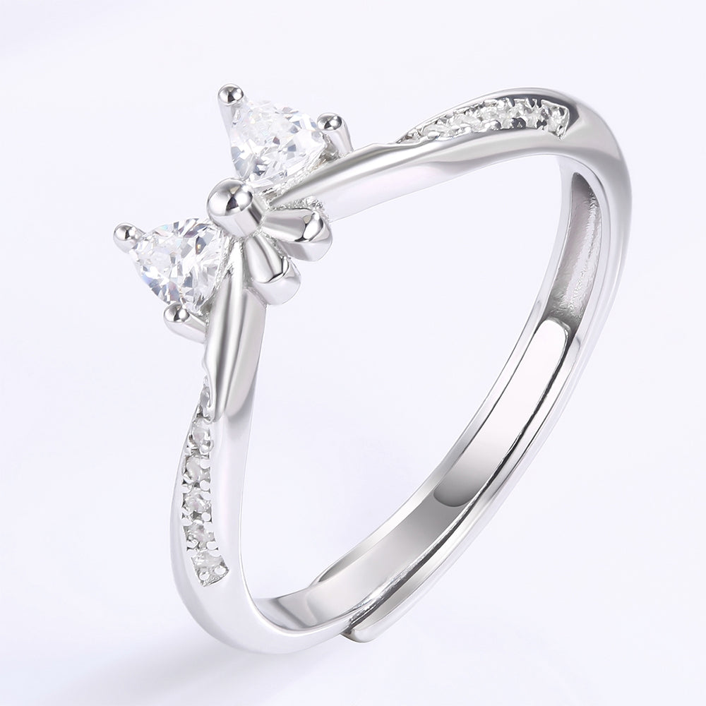 Pozlacená slitina Prsten s Bílým Emporia® Křišťálem přibližná hmotnost: 10 gramů