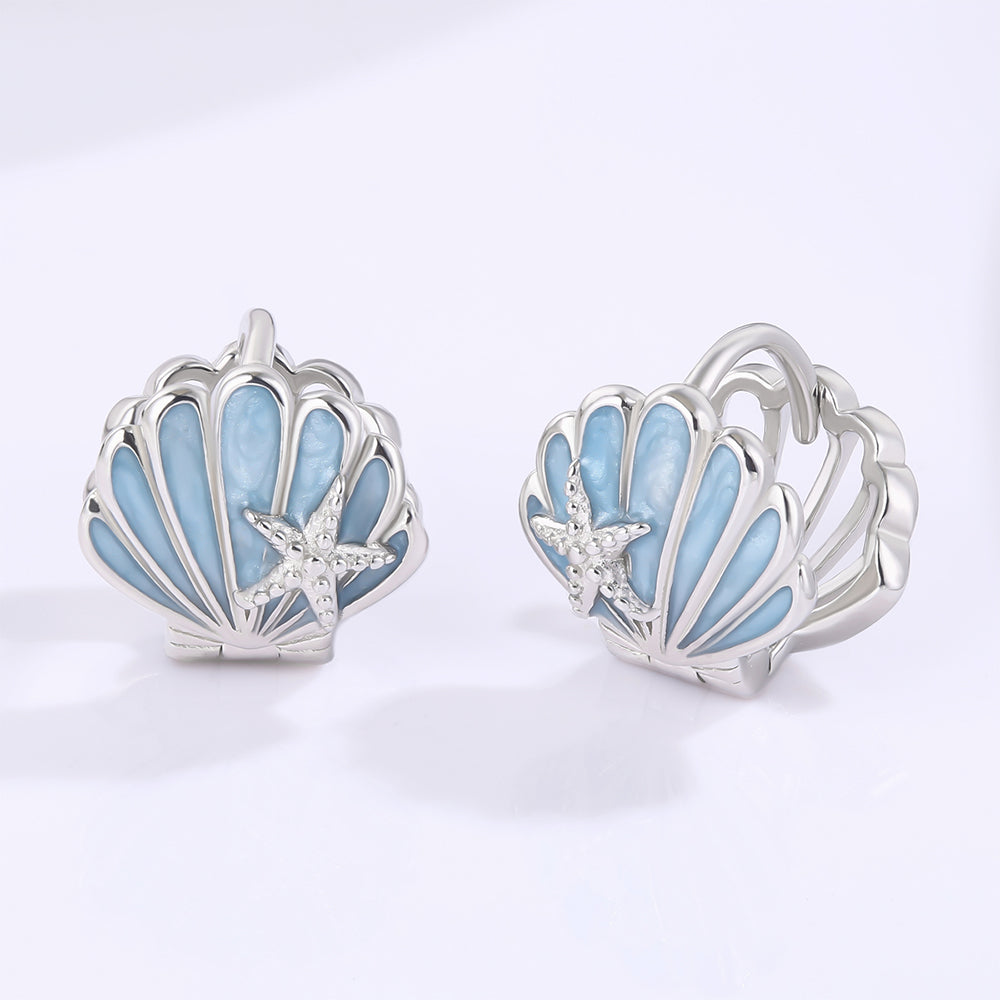 Pozlacená slitina Náušnice s Modrým Emporia® Křišťálem přibližná hmotnost: 10 gramů