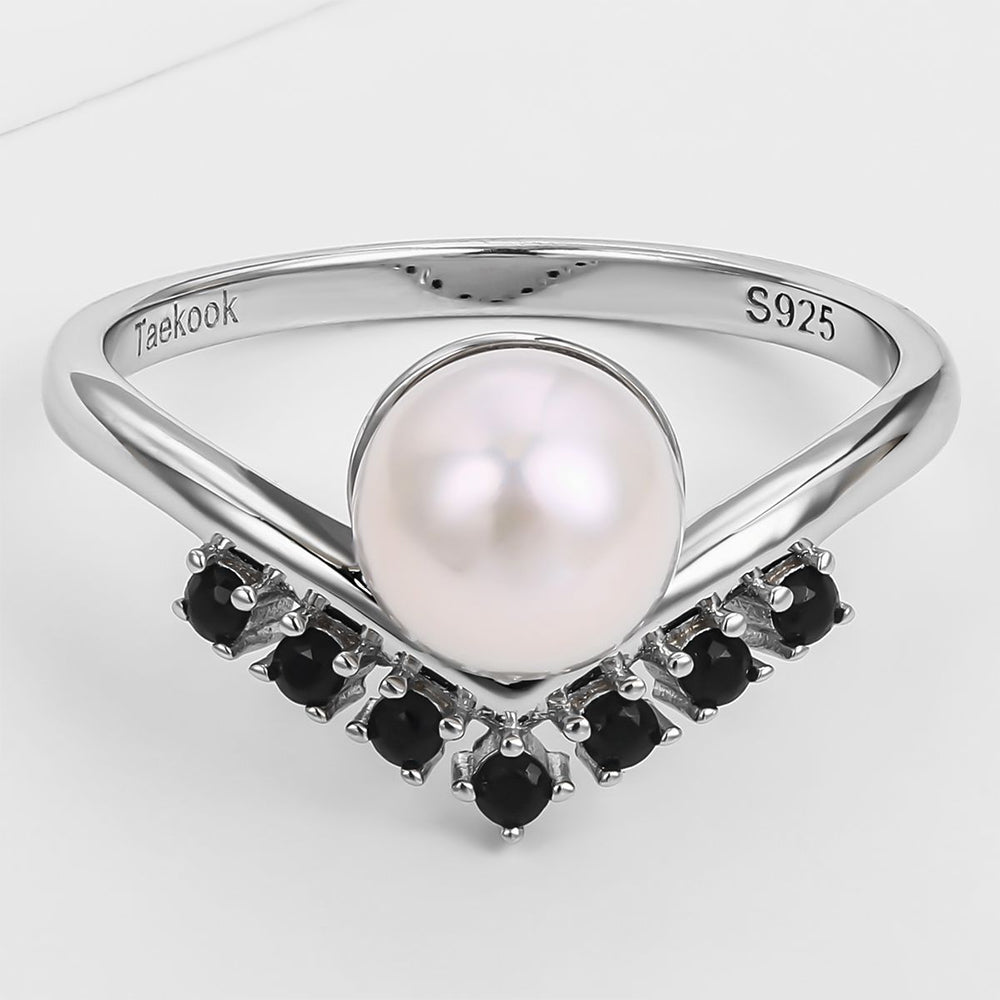 Pozlacená slitina Prsten s Černým Emporia® Křišťálem přibližná hmotnost: 10 gramů