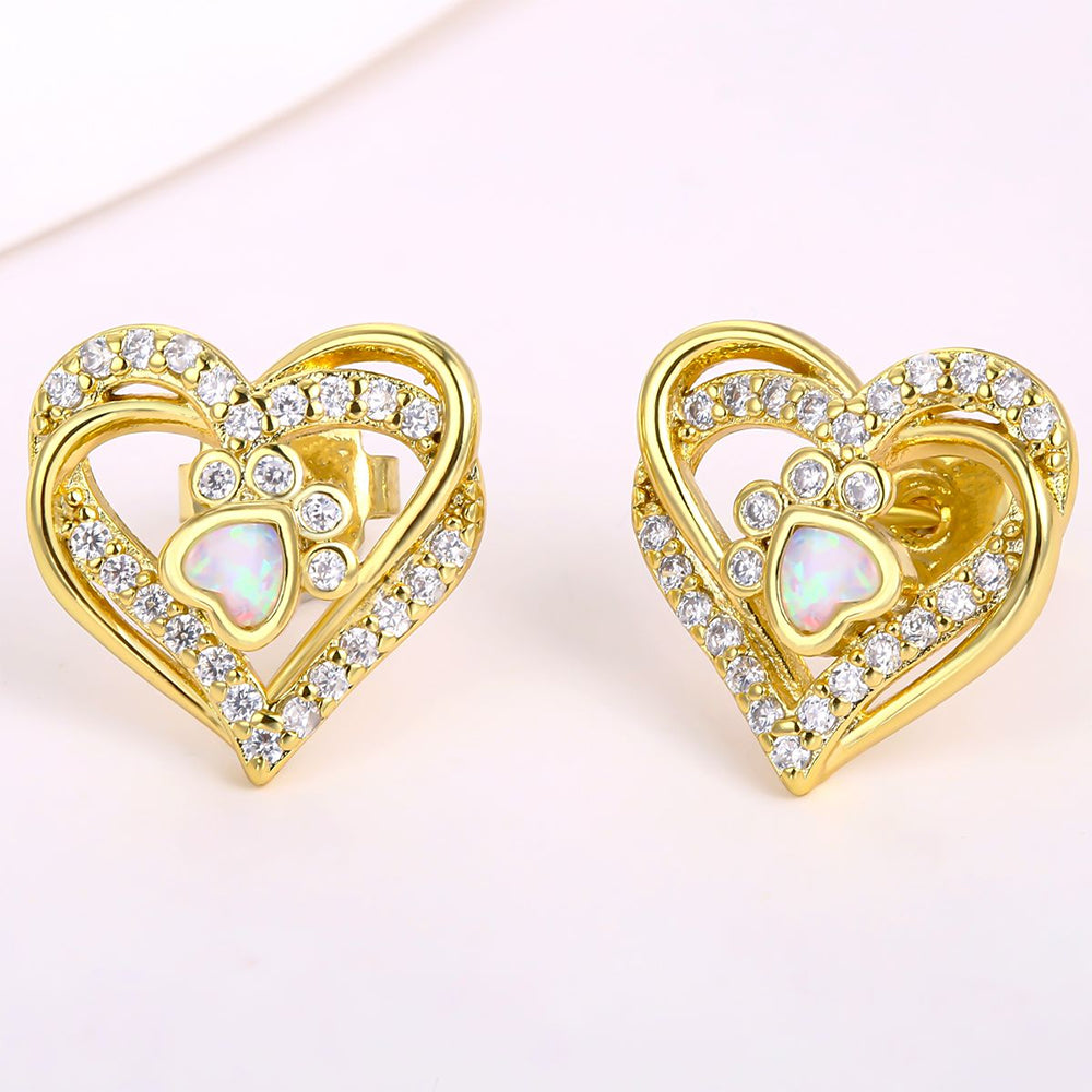 Pozlacená slitina Náušnice s Bílým Emporia® Křišťálem přibližná hmotnost: 10 gramů