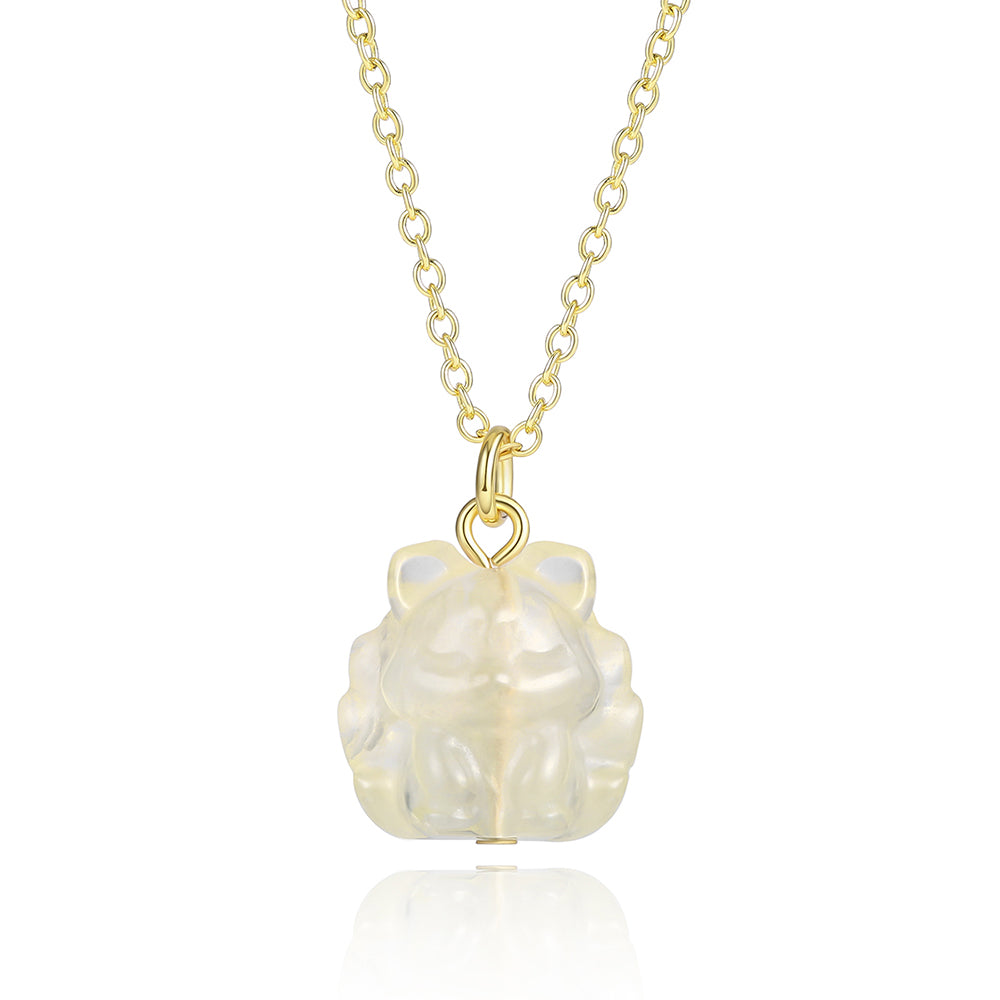 Pozlacená slitina Náhrdelník s Bílým Emporia® Křišťálem přibližná hmotnost: 10 gramů