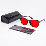 EMPORIA bluelight blocking glasses, red lens, black frame