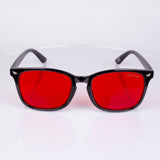 EMPORIA bluelight blocking glasses, red lens, black frame