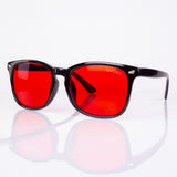 EMPORIA bluelight blocking glasses, red lens, black frame