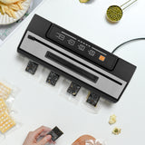 Vacuum Sealer with Pulse Function and built-in Bag cutter, black