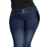 Legíny MyFit Jeans – Legíny s džínovým efektem, které padnou každé postavě (EU size: 44-50)