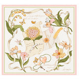 Hedvábný šátek Garden Whisper, šalvějově zelený, 90 × 90 cm