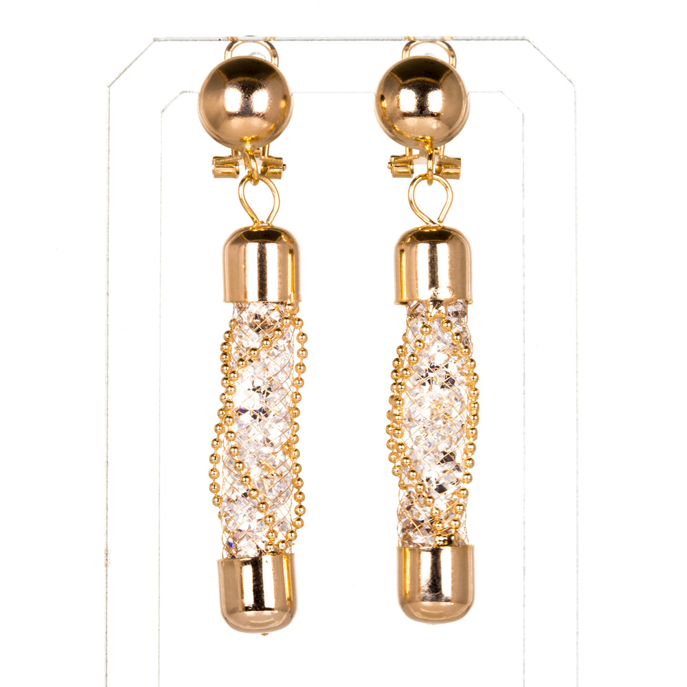 Pozlacená slitina Sada s Bílým Emporia® Křišťálem