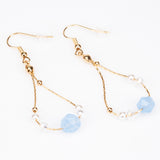 Pozlacená slitina Sada s Turmalínem ( Náhrdelník+Náušnice+Náramek )