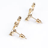 Blíženci Pozlacené Slitinové Náušnice s Bílým Emporia® Křišťálem