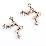 Panna Pozlacené Slitinové Náušnice s Bílým Emporia® Křišťálem