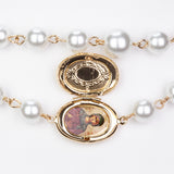 Pozlacená slitina Náhrdelník se Skleněná Perla přibližná hmotnost: 53.33 gramů