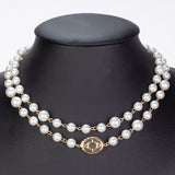 Pozlacená slitina Náhrdelník se Skleněná Perla přibližná hmotnost: 53.33 gramů