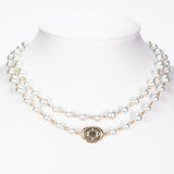 Pozlacená slitina Náhrdelník se Skleněná Perla přibližná hmotnost: 53.33 gramů