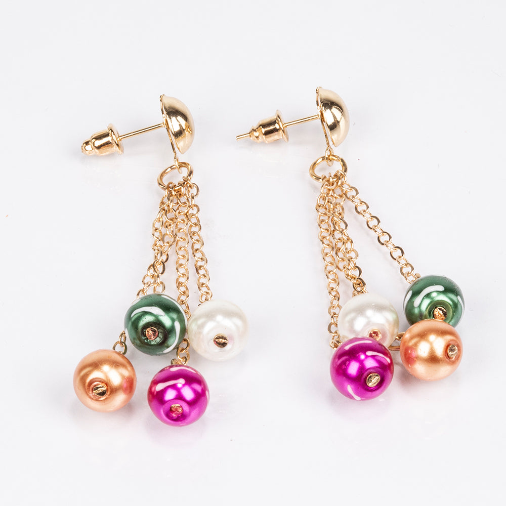 Pozlacená slitina Sada  - Karátové číslo: 322. přibližná hmotnost: 65 gramů ( Náhrdelník+Náušnice+Náramek )