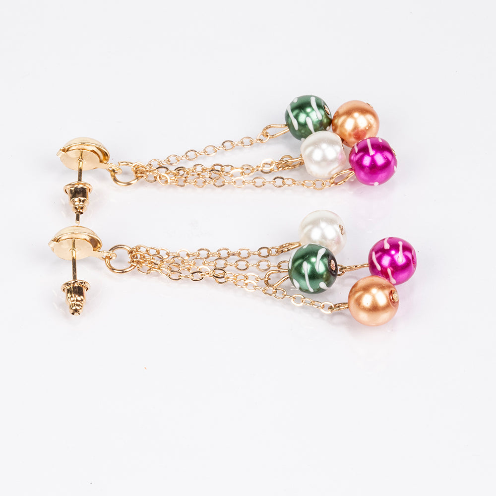 Pozlacená slitina Sada  - Karátové číslo: 322. přibližná hmotnost: 65 gramů ( Náhrdelník+Náušnice+Náramek )