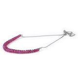 Stříbrný Náramek s Mozambickým Rubínem