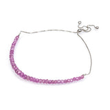 Stříbrný Náramek s Mozambickým Rubínem