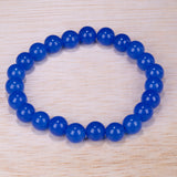 Set of Bracelet with Dyed Amethyst Jade, Green Jade, Light Blue Jade, Dark Blue Jade and Red Jade ATWG: 88.55 cts, AVG: 88.56 grms