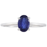 Stříbro 925/1000 Prsten s Thajským Safírem - Karátové číslo: 1.05. přibližná hmotnost: 1.32 gramů