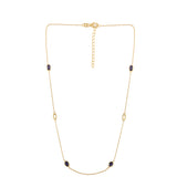 Pozlacené Sterlingové Stříbro 925 / 1000 - Náhrdelník s Iolitem