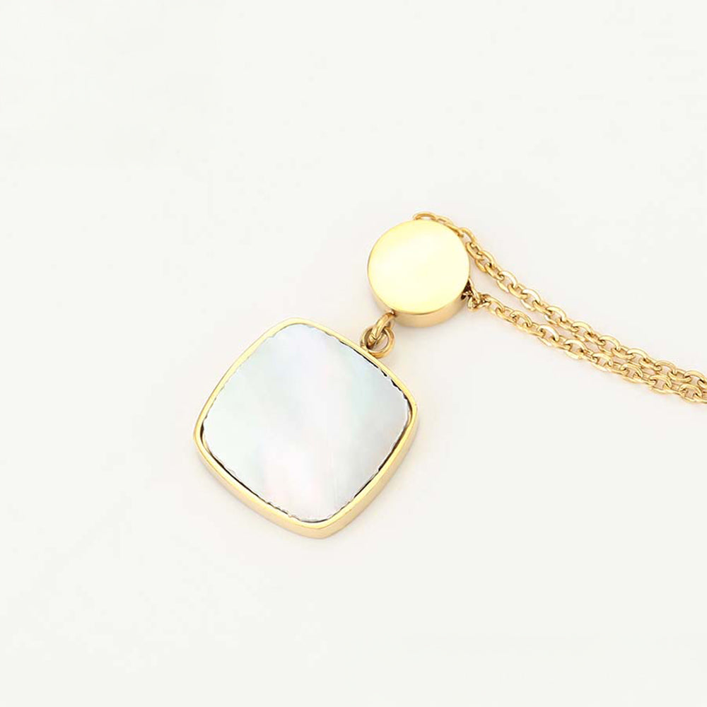 Pozlacený Slitinový Náhrdelník s Růžovým Emporia® Křišťálem