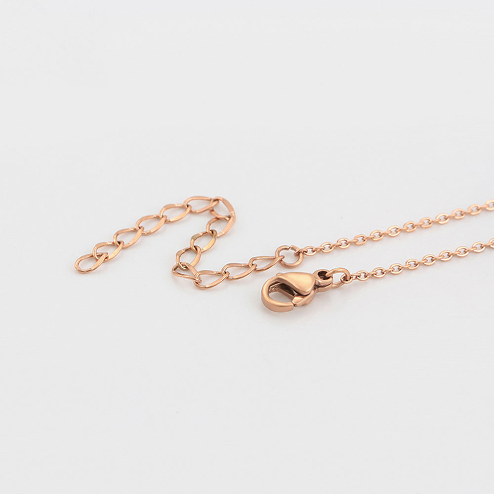 Pozlacený Slitinový Náhrdelník s Růžovým Emporia® Křišťálem