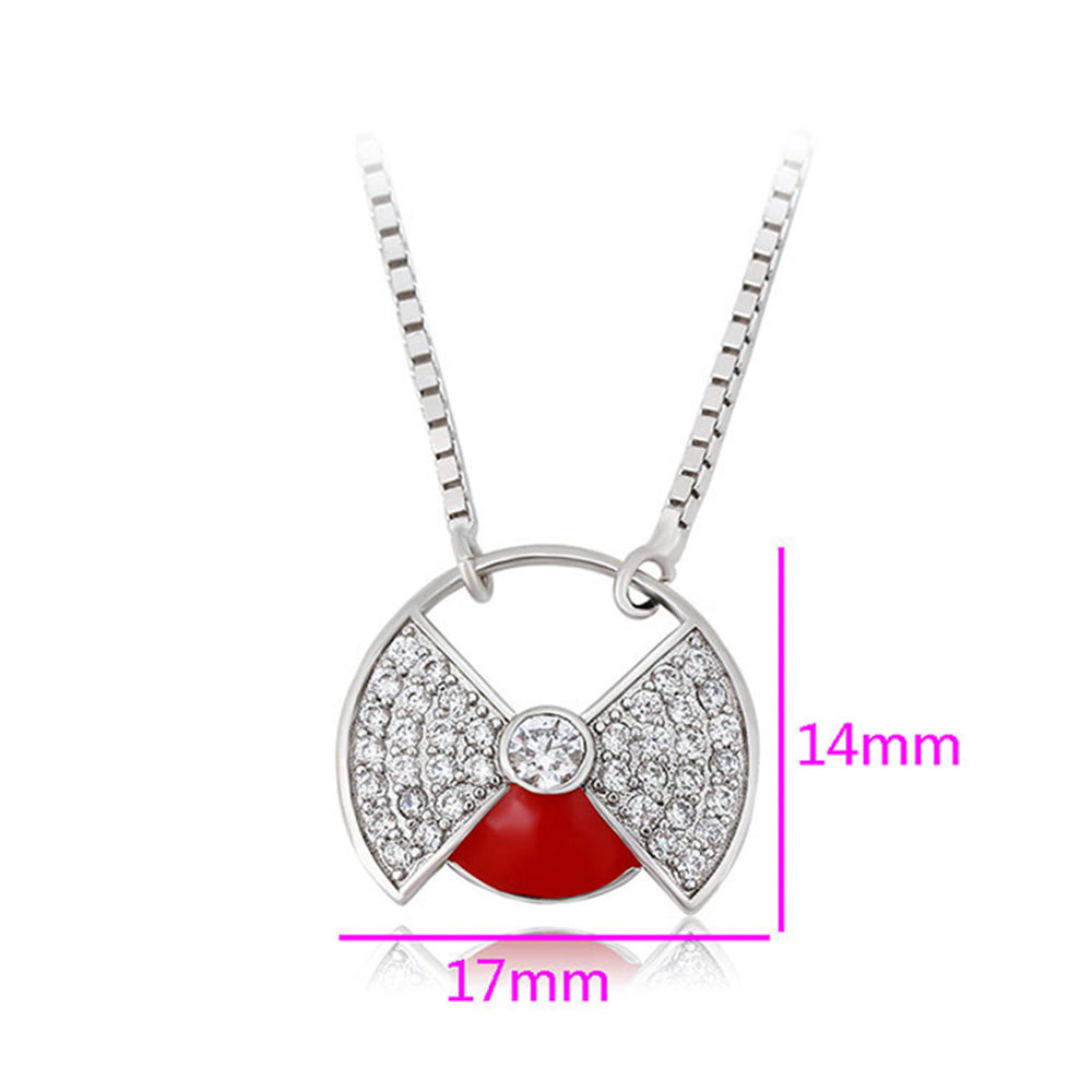 Pozlacený Slitinový Náhrdelník s Červeným Emporia® Křišťálem