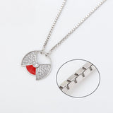 Pozlacený Slitinový Náhrdelník s Červeným Emporia® Křišťálem