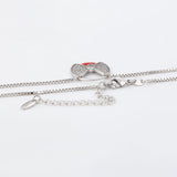 Pozlacený Slitinový Náhrdelník s Červeným Emporia® Křišťálem