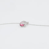 Pozlacený Slitinový Náhrdelník s Růžovým Emporia® Křišťálem