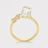 Pozlacený Slitinový Prsten s Bílým Emporia® Křišťálem