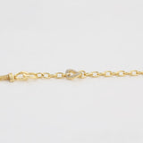 Pozlacený Slitinový Náramek s Bílým Emporia® Křišťálem