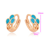 Pozlacené Slitinové Náušnice s Modrým Emporia® Křišťálem