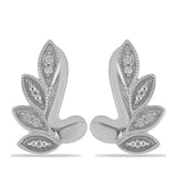 Stříbrné Náušnice s Bílým Diamantem