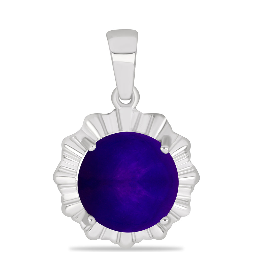 Stříbrný Přívěsek s Purpurovým Jadeitem