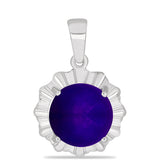 Stříbrný Přívěsek s Purpurovým Jadeitem
