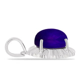 Stříbrný Přívěsek s Purpurovým Jadeitem