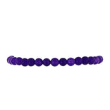 Stříbrný Náramek s Purpurovým Jadeitem