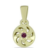 Pozlacená Stříbrná Sada s Purpurovým Diamantem ( Náušnice+Prsten+Přívěsek )