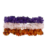 Nugetová Sada s Marockým Ametystem a Karneolem z Tagebau - Karátové číslo: 412.54. přibližná hmotnost: 82.51 gramů ( Náramek )