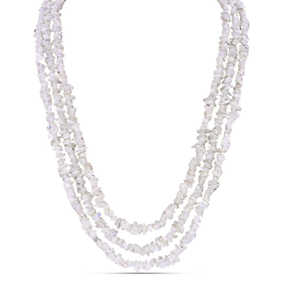 Nugetový Náhrdelník s Duhovým Měsíčním Kamenem - Karátové číslo: 517.98. přibližná hmotnost: 103.6 gramů