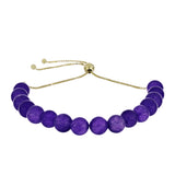 Pozlacené stříbro 925/1000 Náramek s Marockým Ametystem - Karátové číslo: 59.06. přibližná hmotnost: 13.57 gramů