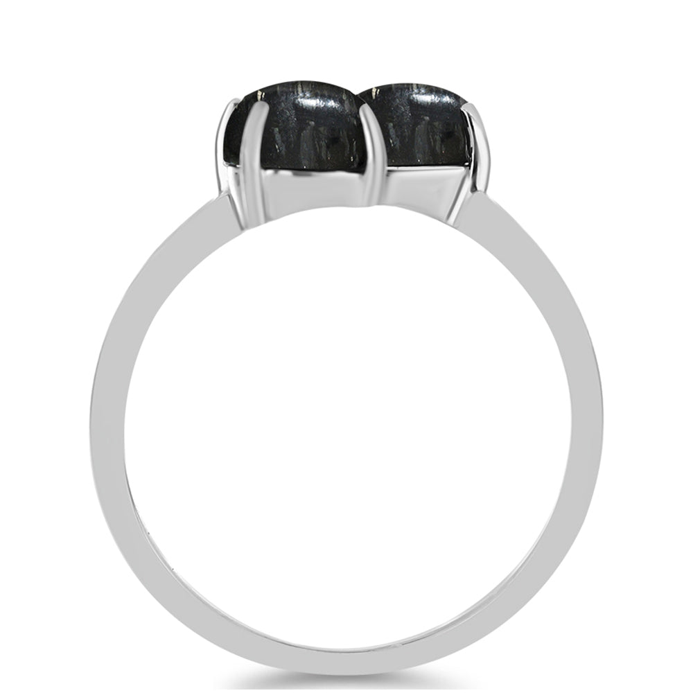 Stříbro 925/1000 Prsten s Picasso Jaspisem - Karátové číslo: 3.22. přibližná hmotnost: 2.71 gramů