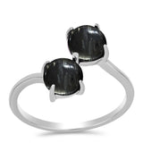 Stříbro 925/1000 Prsten s Picasso Jaspisem - Karátové číslo: 3.22. přibližná hmotnost: 2.71 gramů