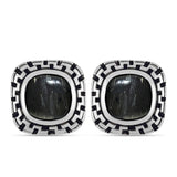 Stříbro 925/1000 - Náušnice s Picasso Jaspisem - Karátové číslo: 5.2. přibližná hmotnost: 6.43 gramů