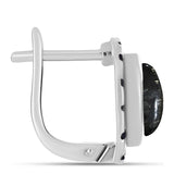 Stříbro 925/1000 - Náušnice s Picasso Jaspisem - Karátové číslo: 5.2. přibližná hmotnost: 6.43 gramů