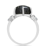 Stříbrný Prsten s Picasso Jaspisem a Bílým Topazem