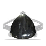 Stříbro 925/1000 Prsten s Picasso Jaspisem - Karátové číslo: 9.8. přibližná hmotnost: 5.13 gramů